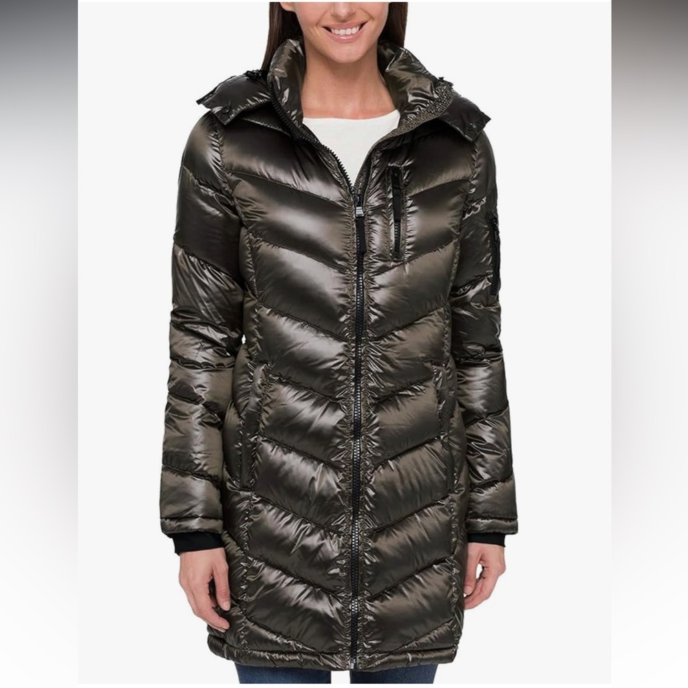 Andrew Marc Ladies' Long Down Fill Puffer Jacket Size Medium